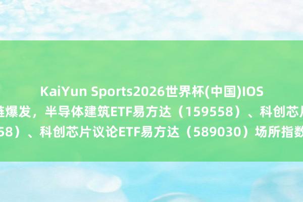 KaiYun Sports2026世界杯(中国)IOS/安卓官方下载 芯片产业链爆发，半导体建筑ETF易方达（159558）、科创芯片议论ETF易方达（589030）场所指数涨超6%