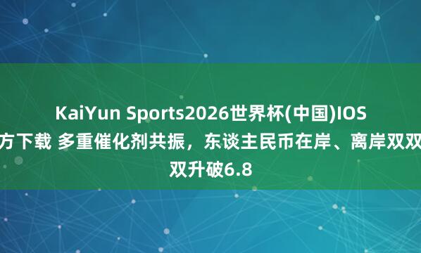 KaiYun Sports2026世界杯(中国)IOS/安卓官方下载 多重催化剂共振，东谈主民币在岸、离岸双双升破6.8