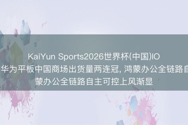 KaiYun Sports2026世界杯(中国)IOS/安卓官方下载 华为平板中国商场出货量两连冠, 鸿蒙办公全链路自主可控上风渐显