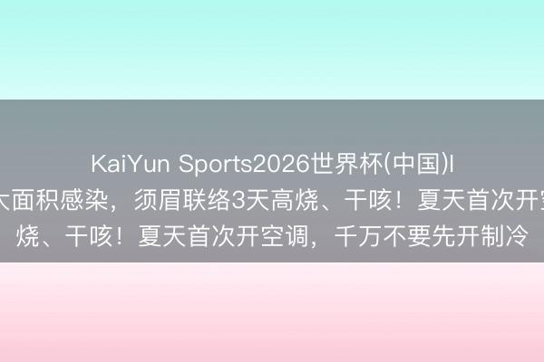 KaiYun Sports2026世界杯(中国)IOS/安卓官方下载 左肺大面积感染，须眉联络3天高烧、干咳！夏天首次开空调，千万不要先开制冷