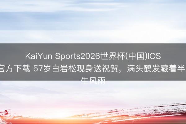 KaiYun Sports2026世界杯(中国)IOS/安卓官方下载 57岁白岩松现身送祝贺，满头鹤发藏着半生风雨